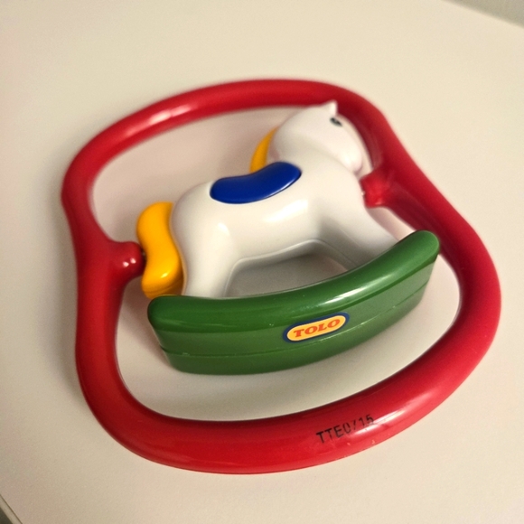 TOLO Baby Rattle Rocking Horse Pony Spinning Rattle - Picture 2 of 2
